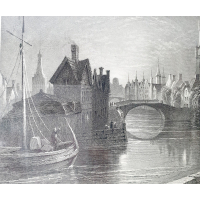 Gravure View of the Canal, Brugge